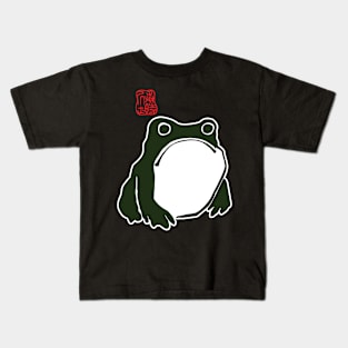 grumpy frog japanese Kids T-Shirt